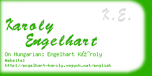 karoly engelhart business card